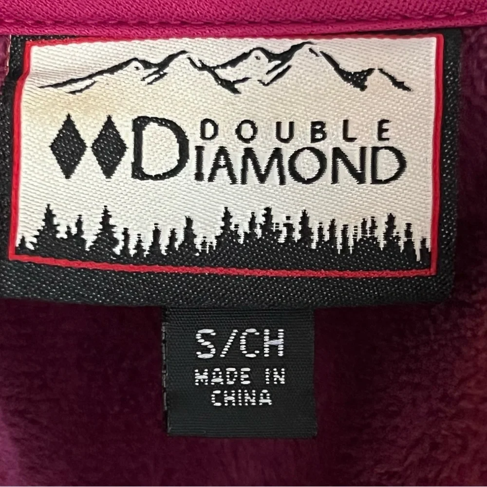 Double Diamond Winter Ski Jacket With Plush Lining Size Small